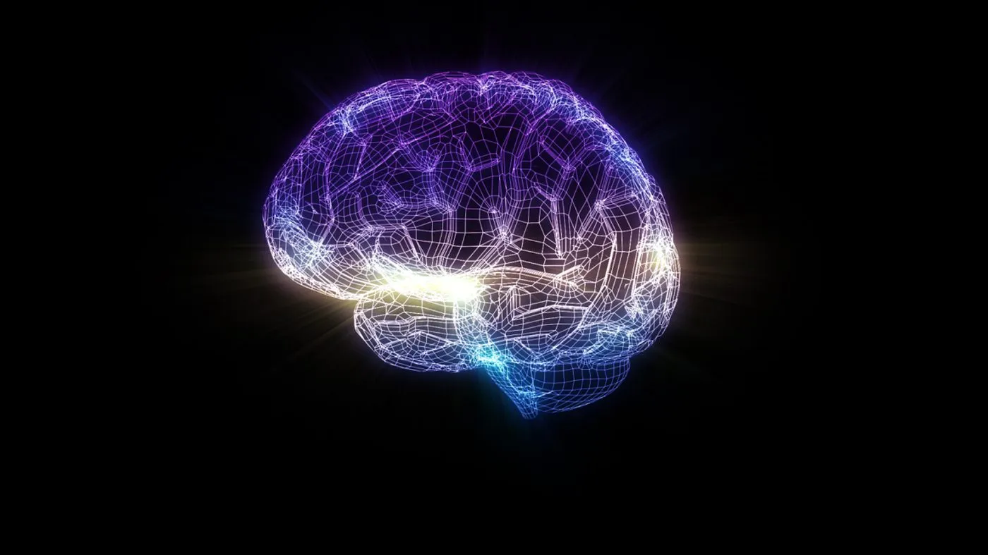 Cervello digitale neon — neuroscienze dell'udito e intelligenza artificiale
